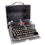 German WW2 Naumann Erika Kriegsmarine typewriter, vendor states removed from Calais Kriegsmarine