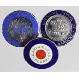 Badges (3) WW2 period, comprising Campaigners Corps, Cheshire Corps of Air Raid Wardens &