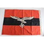 German Luftwaffe flag with various stamps to the lanyard size 36" x 24.
