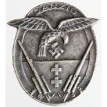 German Danzig Anti Aircraft badge