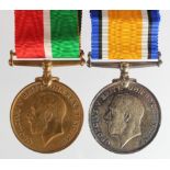 Mercantile Marine Medal and BWM named to John Hudson. With original packets of issue. (2)