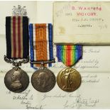 Military Medal group - MM (275795 Pte J F Cundiff 5/6 R Scots T.F.), BWM & Victory Medal (2971 Pte J