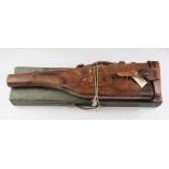 Cases - leather 'Leg of Mutton' Shot Gun case and a French country made shotgun case. (2)