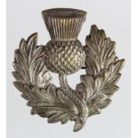 Badge - Royal Scottish Reserve of London Scottish hat badge (prob) Pin fitting to reverse.