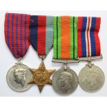Group of 4 medals to include unofficial replacement George Medal to 1880443 Cpl. William Horn RE