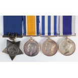 Egypt Medal dated 1882 no bar (C Colson A.B. HMS "Invincible"), QV Naval LSGC Medal (C H Colson,