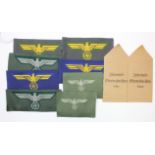 German medal cases, packet, cloth breast Eagles, etc.