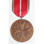 German Eagle Order a bronze basic entry medal, scarce