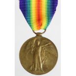 Victory Medal to 4546 Pte F Dunn W.York Regt. Killed In Action 9th August 1916 with the 1st/6th