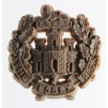 Badge plastic economy hat badge Essex Regiment with both fixing lugs.