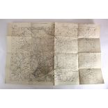 WW1 trench map St Quentin Trenches corrected 3.2.18 Cotton back in good condition.