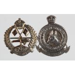 New Zealand unmarked silver & gold Specialists sweetheart badge + an unmarked silver 5th btn. N.V.B.