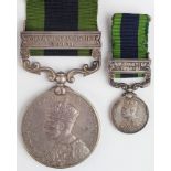 IGS GV with North West Frontier 1930-31 clasp (2-Lt L B Hirst U.L.). Leslie Brierly Hirst was born