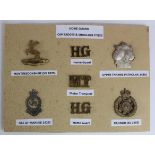 Home Guard Cap badges and shoulder titles all in excellent condition and all complete with their