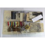 1915 trio to 2749 Pte. T J Ellis, Norfolk Regiment with 1939-45 Star, Atlantic Star, with F&G Bar,