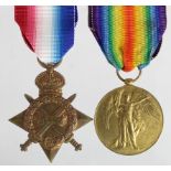 1915 Star and Victory Medal to 16804 Pte J R Jones L.N.Lanc Regt. Killed In Action 7/7/1916 with the