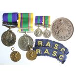 GSM Canal Zone to S/22692493 Pte R A Drower RASC with Cadet Force medal with extra service bar to