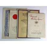 WW2 scrolls and documents including American Red Cross Service certificates award to George Grumes