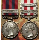 IGS 1854 with Persia clasp (John Sprossam 78th Regt), and Indian Mutiny Medal with bars Lucknow /