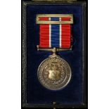 Liverpool City Police Good Service Medal in hallmarked silver, 'Presented by the Watch Committee