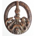 German Anti Partisan / Guerilla war badge in bronze