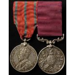 Coronation (Police) Medal 1911 with Royal Parks reverse (I. Bennell), with QV Army LSGC Medal (10422