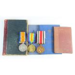 WW1 British War and Victory Medals named S-43119 Pte J S Binning A & SH together with a Special