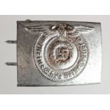 German Waffen SS belt buckle, maker & RZM stamped, dated 43