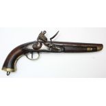 18th century Belgium sea service flintlock military holster pistol.