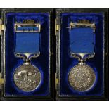 Liverpool Shipwreck and Humane Society's Marine Medal in silver (38mm) named (James Carroll for