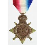 1915 Star to 3-12656 Pte J H Greenwood W.Riding Regt. Killed In Action with the 8th Bn. Born