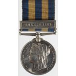 Egypt Medal 1882 undated, with Suakin 1885 clasp (7412 Pte J Goodwin 3/Grenr Gds). Confirmed to