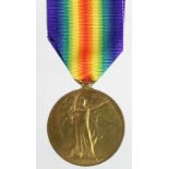 Victory Medal to 83055 Dvr W W Witney RA. Killed In Action 3rd Sept 1916 with 35th Bty 22nd Bde.