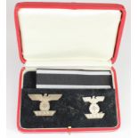German Nazi Bar to the Iron Cross 1st Class, set in red case