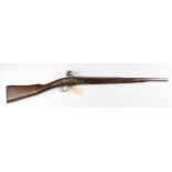 Flintlock Carbine - a composite flintlock carbine circa. 1800. Barrel 25" Bore: 12 Bore (approx).