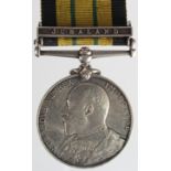 Africa General Service Medal EDVII with Jubaland clasp (J J Wharton, AB. HMS Magicienne). Born