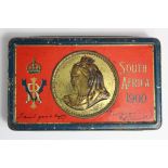Boer War South Africa 1900 chocolate tin. Nice clean example.