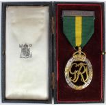 Efficiency Decoration GVI (GRI) with Territorial clasp, dated 1945. In Royal Mint case