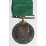 Volunteer Force LSGC Medal EDVII to (154 Pte W Bagnall 5/V.B.Cheshire Regt).