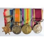 1914 Star Trio with Aug-Nov clasp (4091 L.Cpl N G Runnacles 3/Hrs) (Sgt on Pair), and GV Army LSGC