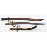 Bayonets - Relic Model 1866 French Chassepot Bayonets. Model 1866 by Tulle Arsenal June 1868 and CGH