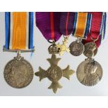 OBE (Mily), BWM (Capt C E Woosnan), and 1935 Jubilee Medal. Plus matching miniatures. OBE L/G 3rd