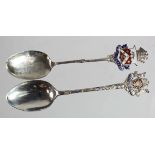 Boer War related - 2 silver spoons one for Pretoria (hallmarked FW Birm. 1906 and Port Elizabeth,