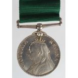 Volunteer Force LSGC Medal QV to (9.Q.M.S. G Lanceley 2nd V.B.C.R.1895).