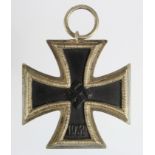 German WW2 Iron Cross 2nd Class, no ribbon, maker marked '55'.