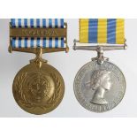 Korea Medal (BRITT: OMN) named D/KX.82342 F M Moss P.O.S.M. RN. with UN Korea Medal. (2)