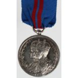 Delhi Durbar Medal 1911 in silver, unnamed as issued