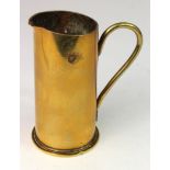 Trench Art Artillery Shell jug, various marks on the base which include C/N 5/42-CV7-42