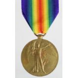 Victory Medal to 8219 Cpl F Lucas Manchester Regt. Killed In Action 30/7/1916 with the 17th bn. Born