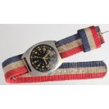 American Vietnam era watch "U.S> Navy" marked to face, reverse "U.S.Navy W.W.W , Hil - W- 3818 A